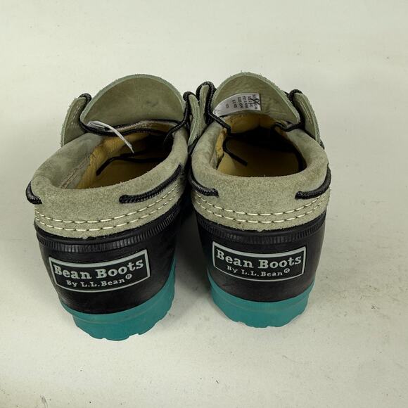 L.L. Bean Duck Boots Kids 6 Blue Lace-Up Suede Round Toe Waterproof Classic - Picture 7 of 10